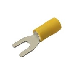Vidlička 4.3mm, vodič 4.0-6.0mm žltá