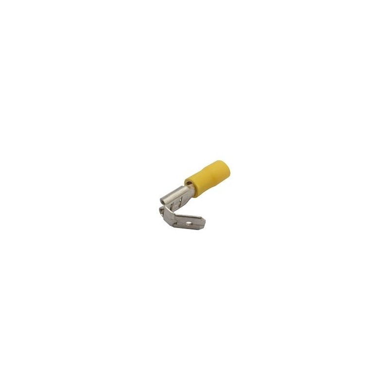 Zdierka faston rozvaděč 6.3mm, vodič 4.0-6.0mm žltý