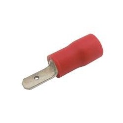 Konektor faston 2.8mm, vodič 0.5-1.5mm červený