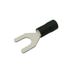 Vidlička 6.5mm, vodič 2.5-4.0mm černá