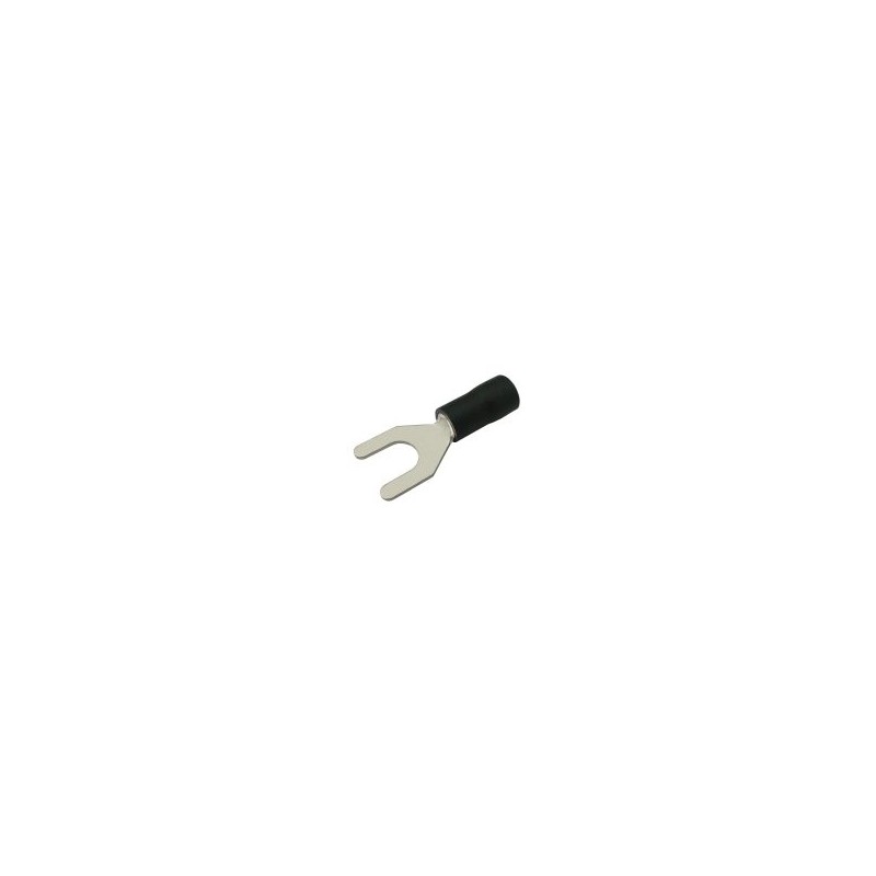 Vidlička 6.5mm, vodič 2.5-4.0mm černá