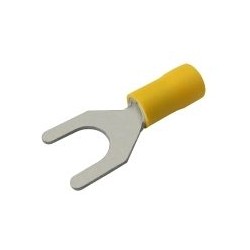 Vidlička 8.4mm, vodič 4.0-6.0mm žltá