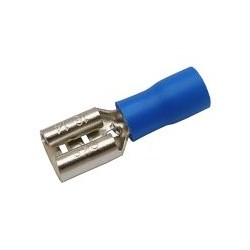 Zdierka faston 6.3mm ,vodič 1.5-2.5mm modrá