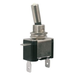 Prepínač páčkový 2pol./2pin ON-OFF 12VDC/25A LED biela