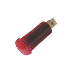 Kontrolka guľatá 12V DC červená TIPA