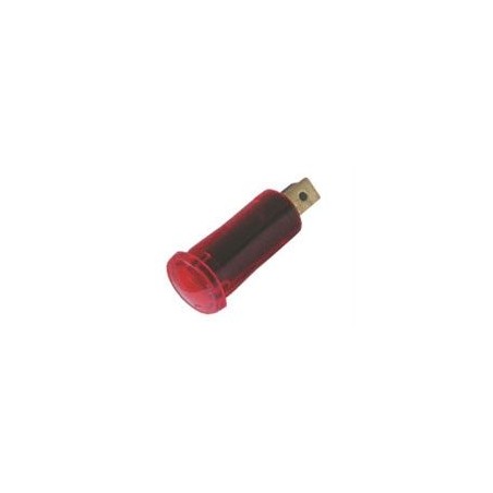 Kontrolka guľatá 12V DC červená TIPA