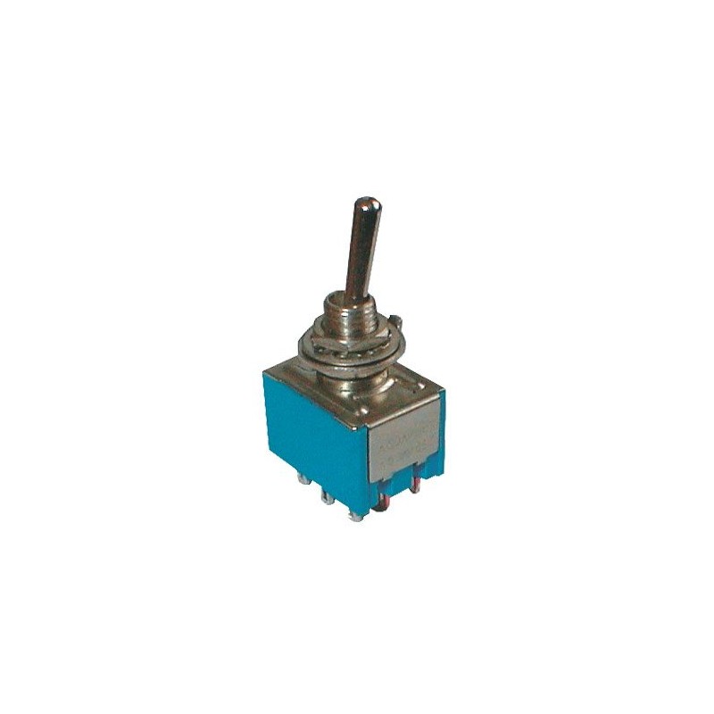 Prepínač páčkový 2pol./9pin ON-ON 12V