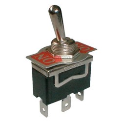 Prepínač páčkový 2pol./3pin ON-ON 250V/10A