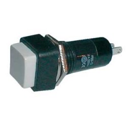 Prepínač tlačidlo štvorec OFF-(ON) 250V/1A biele