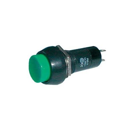 Prepínač tlačidlo okrúhle ON-OFF 250V/1A zelené