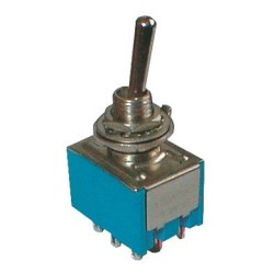 Prepínač páčkový 3pol./9pin ON-OFF-ON 12V