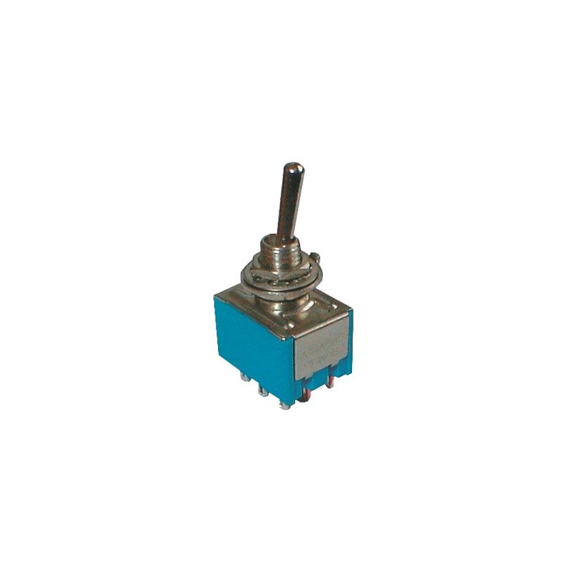 Prepínač páčkový 3pol./9pin ON-OFF-ON 12V