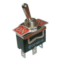 Prepínač páčkový 3pol./3pin ON-OFF-ON 250V/10A