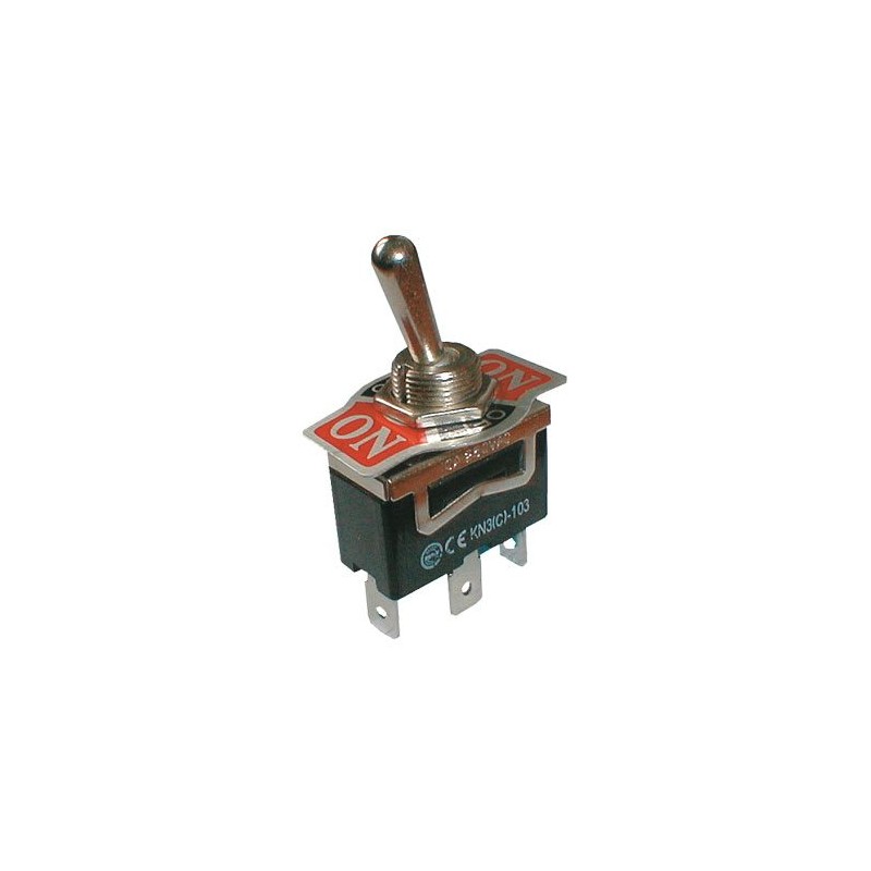 Prepínač páčkový 3pol./3pin ON-OFF-ON 250V/10A
