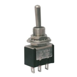 Prepínač páčkový 3pol./3pin (ON)-OFF-(ON)