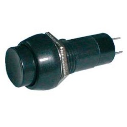 Prepínač tlačidlo okrúhle OFF-(ON) 250V/1A čierne