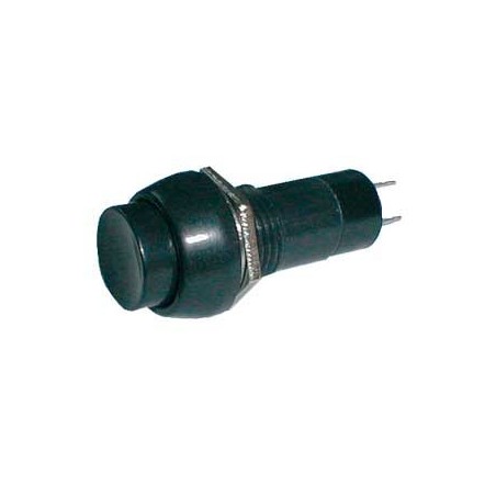 Prepínač tlačidlo okrúhle OFF-(ON) 250V/1A čierne