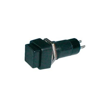 Prepínač tlačidlo štvorec OFF-(ON) 250V/1A čierne