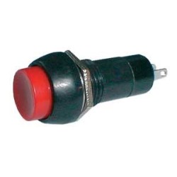 Prepínač tlačidlo okrúhle ON-OFF 250V/1A červené