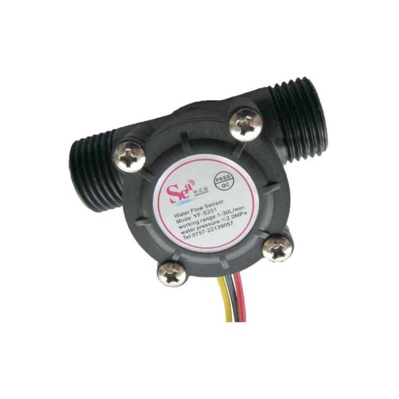 Prietokomer YF-S201 1/2" 1-30l/min pre Arduino