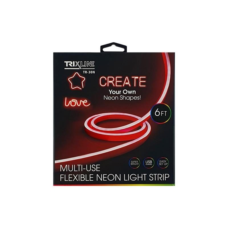 LED pásik USB TRIXLINE TR-30N 1,8m červený neónový