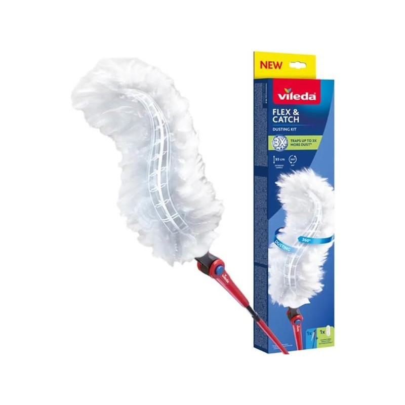 VILEDA Flex&Catch prachovka s dlhou rukoväťou 179434