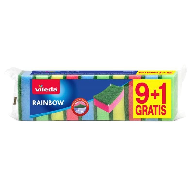 Hubka VILEDA Rainbow 173842 9+1ks