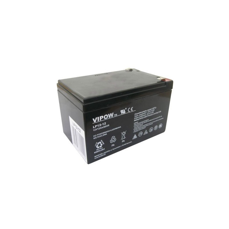 Batéria olovená 12V 12Ah VIPOW BAT0216