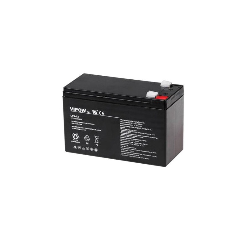 Batéria olovená 12V 9Ah VIPOW BAT0228