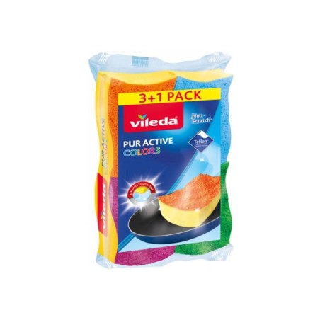 Hubka VILEDA Pur Active Colors 3+1ks 169492