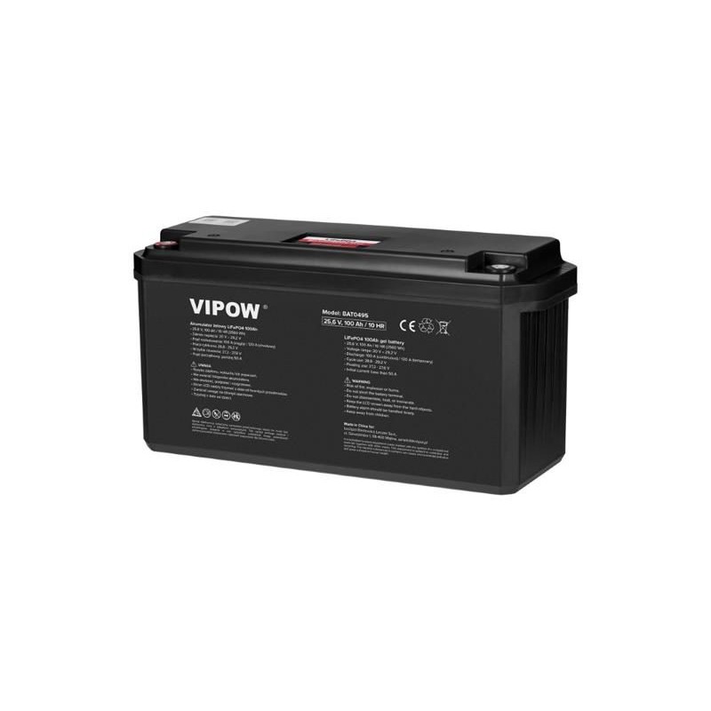 Batéria LiFePO4 25,6 V 100 Ah VIPOW BAT0495 s BMS