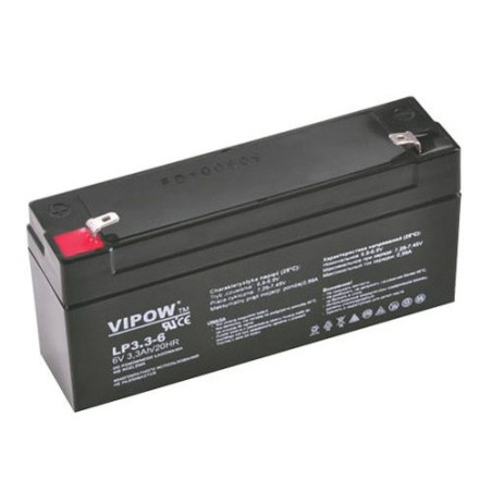 Batéria olovená 6V 3.3Ah VIPOW BAT0205