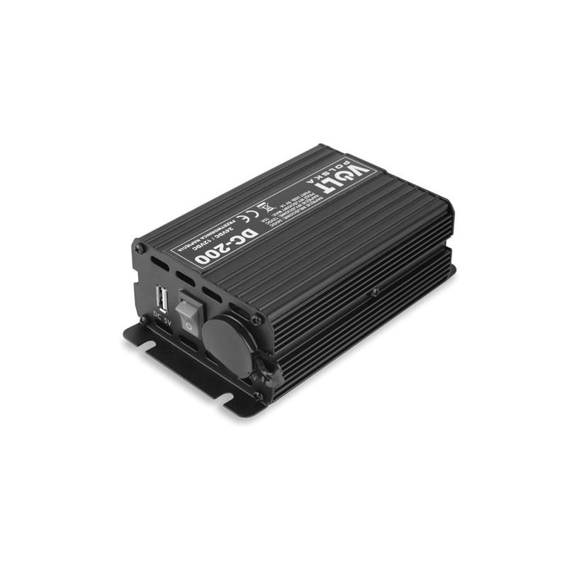 Menič napätia VOLT DC 200 24/12V 15A USB 200W
