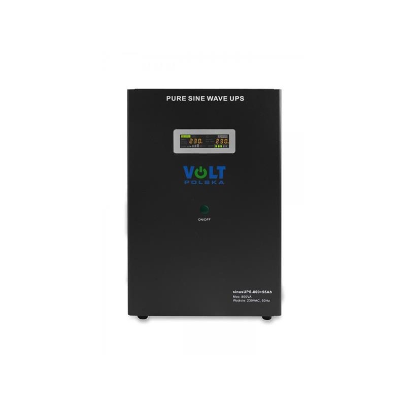 Zdroj záložný VOLT Sinus UPS 800 12V 230V 800W + baterie 55Ah Black