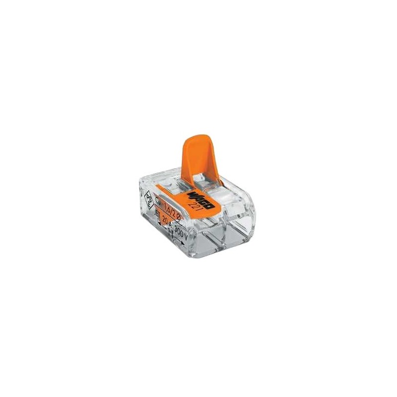Svorka Wago 221-412 2x0,2-4mm2 s pákou