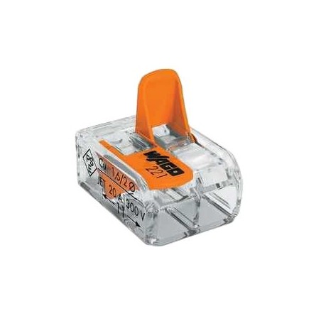 Svorka Wago 221-412 2x0,2-4mm2 s pákou