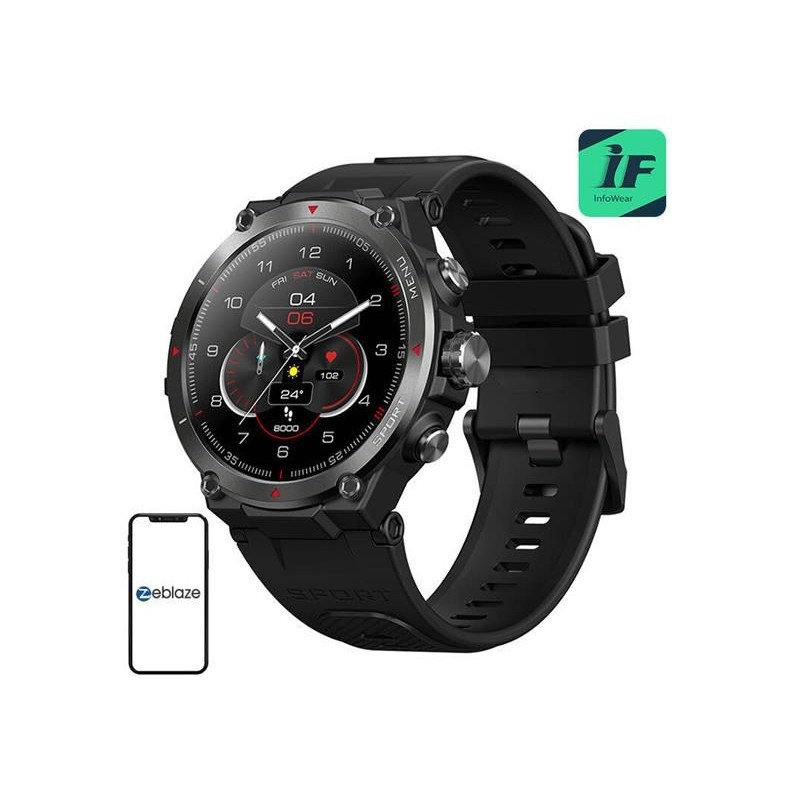 Hodinky ZEBLAZE Stratos 2 Black