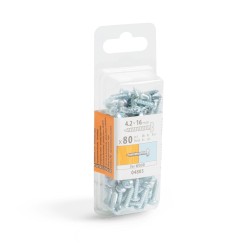 Skrutka do drevotriesky - plochá hlava s okrajom - 4,2 x 16 mm - 80 ks / balenie