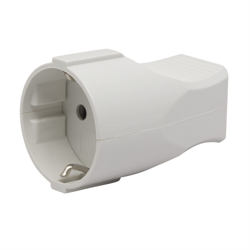 In line schuko socket