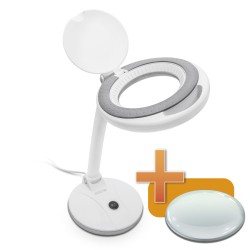 LED lampa - s lupou - 4" - 100 mm