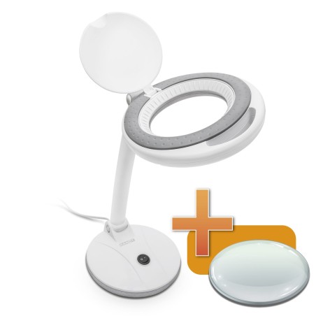 LED lampa - s lupou - 4" - 100 mm