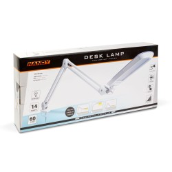 LED lampa na stôl - stmievateľná - kov - biela