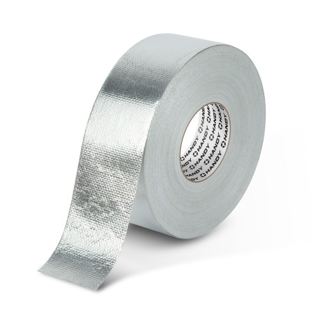 Hliníková lepiaca páska – sklolaminátová – akryl – 50 m x 50 mm – 150 mikrónov – nehorľavá