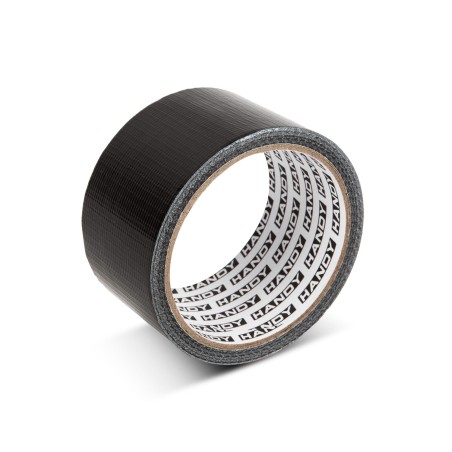 Všeobecná lepiaca páska - s textilným vláknom - čierna - 10 m x 48 mm