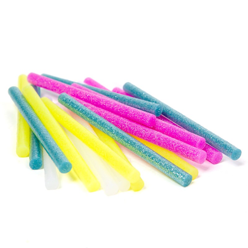 Náplň do lepiacej pištole - 7 x 100 mm - fluoreskujúce farby - 20 ks / balenie