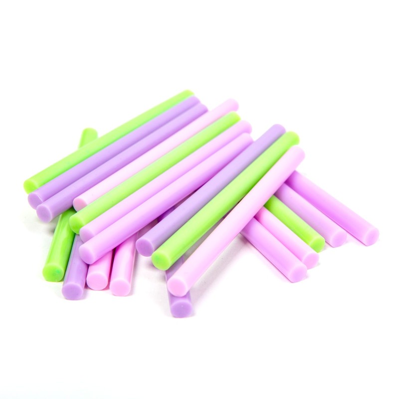 Náplň do lepiacej pištole - 7 x 100 mm - macaronová farba - 20 ks / balenie