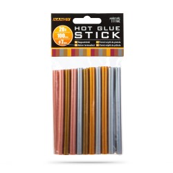 Náplň do lepiacej pištole - 7 x 100 mm - Metalické farby - 20 ks / balenie