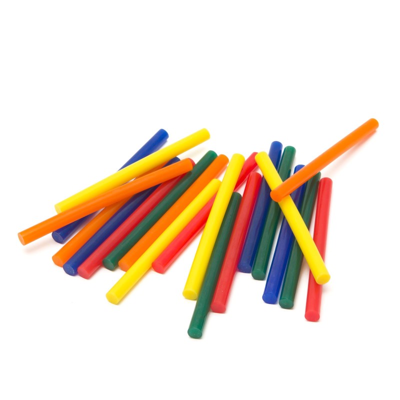 Tavná náplň do lepiacej pištole - 7 mm - farebná - 20 ks / balenie