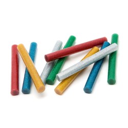 Tavná náplň do lepiacej pištole - 11 mm - farebná, glitrová