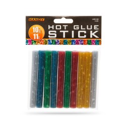 Tavná náplň do lepiacej pištole - 11 mm - farebná, glitrová